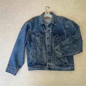 Vintage LizWear Denim Jean Shirt Jacket Blue Women’s Size S Button Closure
